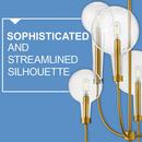 Hinkley Black 17 x 48-3/10 in. 60W 1-Tier 10-Light LED Industrial and Transitional Chandelier 