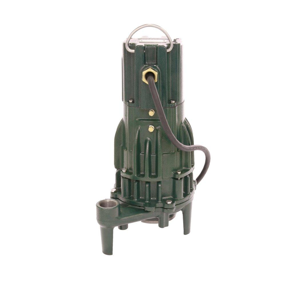 Zoeller Pump Co Green 2 HP 1-Phase Non-Automatic Grinder Pump with 20 ft. Cord 