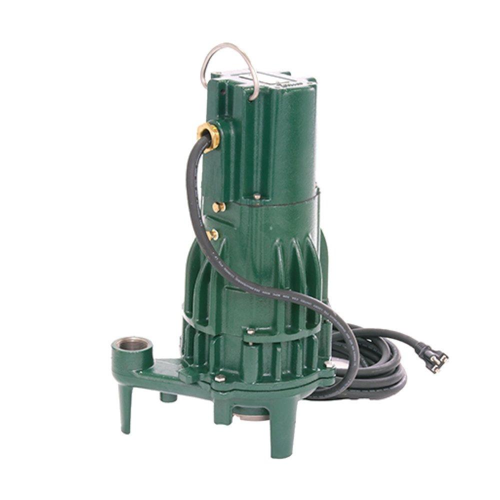 Zoeller Pump Co Green 2 HP 1-Phase Non-Automatic Grinder Pump with 20 ft. Cord 