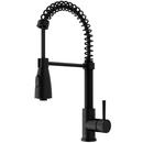 Vigo Industries Matte Black Pull Down Kitchen Faucet 