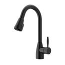 Vigo Industries Matte Black Pull Out Kitchen Faucet 
