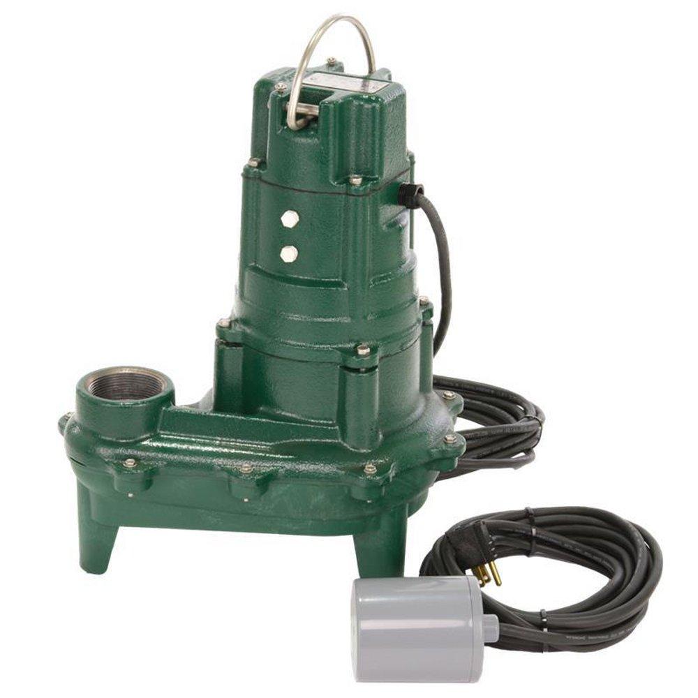 Zoeller Pump Co 115V Sewage Pump With Variable Level Float Switch 