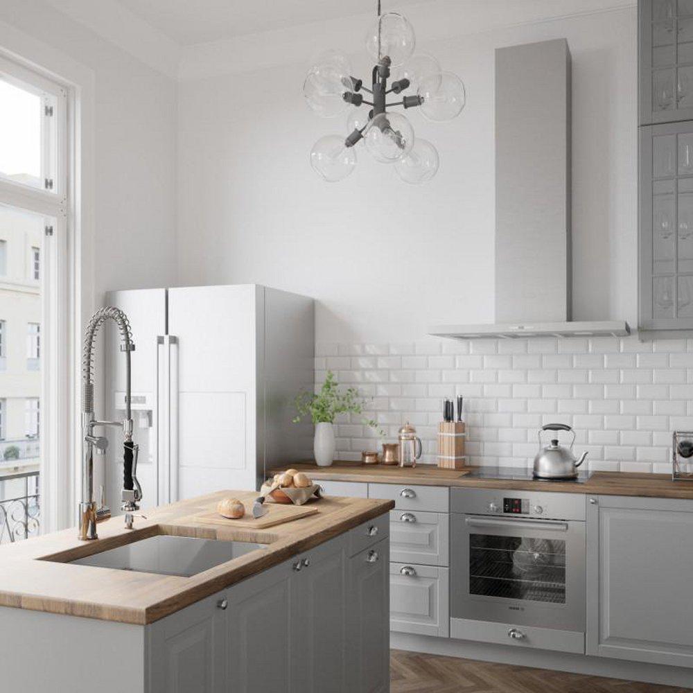 VIGO Chrome Single Handle Pull Down Kitchen Faucet 