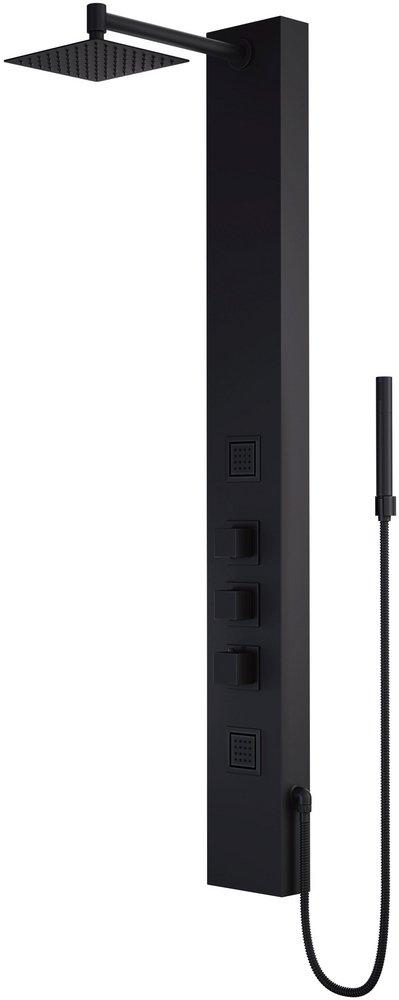 Vigo Industries Matte Black 3-Handle Single Function Shower System 