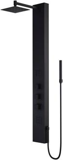 Vigo Industries Matte Black 3-Handle Single Function Shower System 