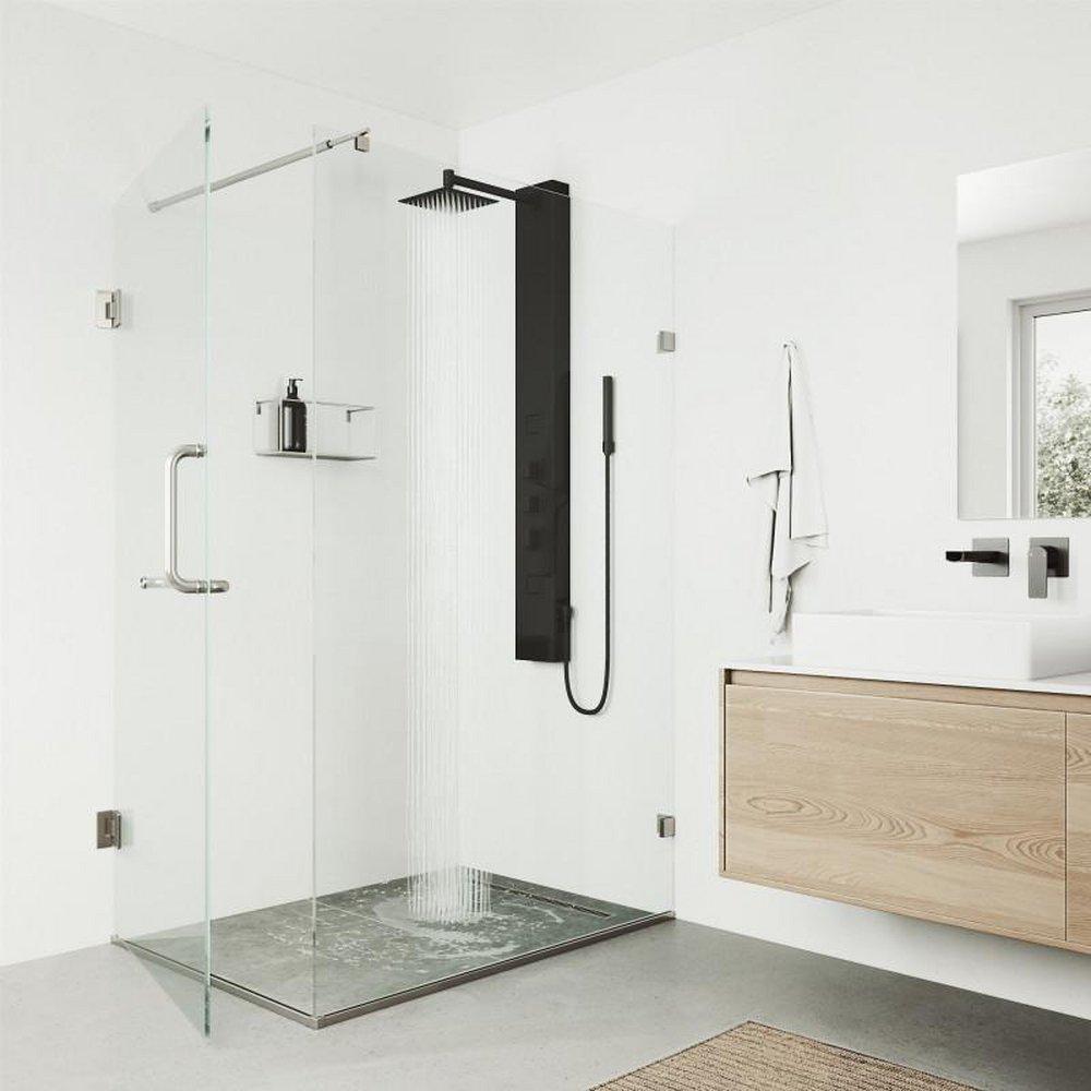 Vigo Industries Matte Black 3-Handle Single Function Shower System 