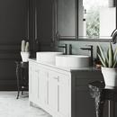 VIGO Matte White Vessel Mount Bathroom Sink 