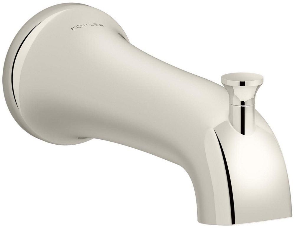 KOHLER Vibrant&reg; Polished Nickel 1/2 in. Slip Metal Spout 