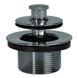 Brass Push-Pull Drain in Chrome