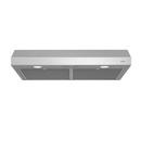 Glacier 300 CFM 30 Inch Wide Under Cabinet Range Hood with LED Lighting