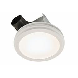 Decorative Ventilation Fan with Round Flat Panel LED Light - Energy Star, 80 CFM