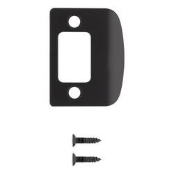 2-1/4 in. Full Lip Strike Plate in Matte Black