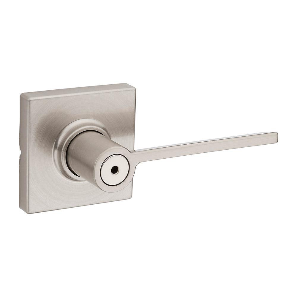 Ladera Privacy Door Lever Set with Square Rose 