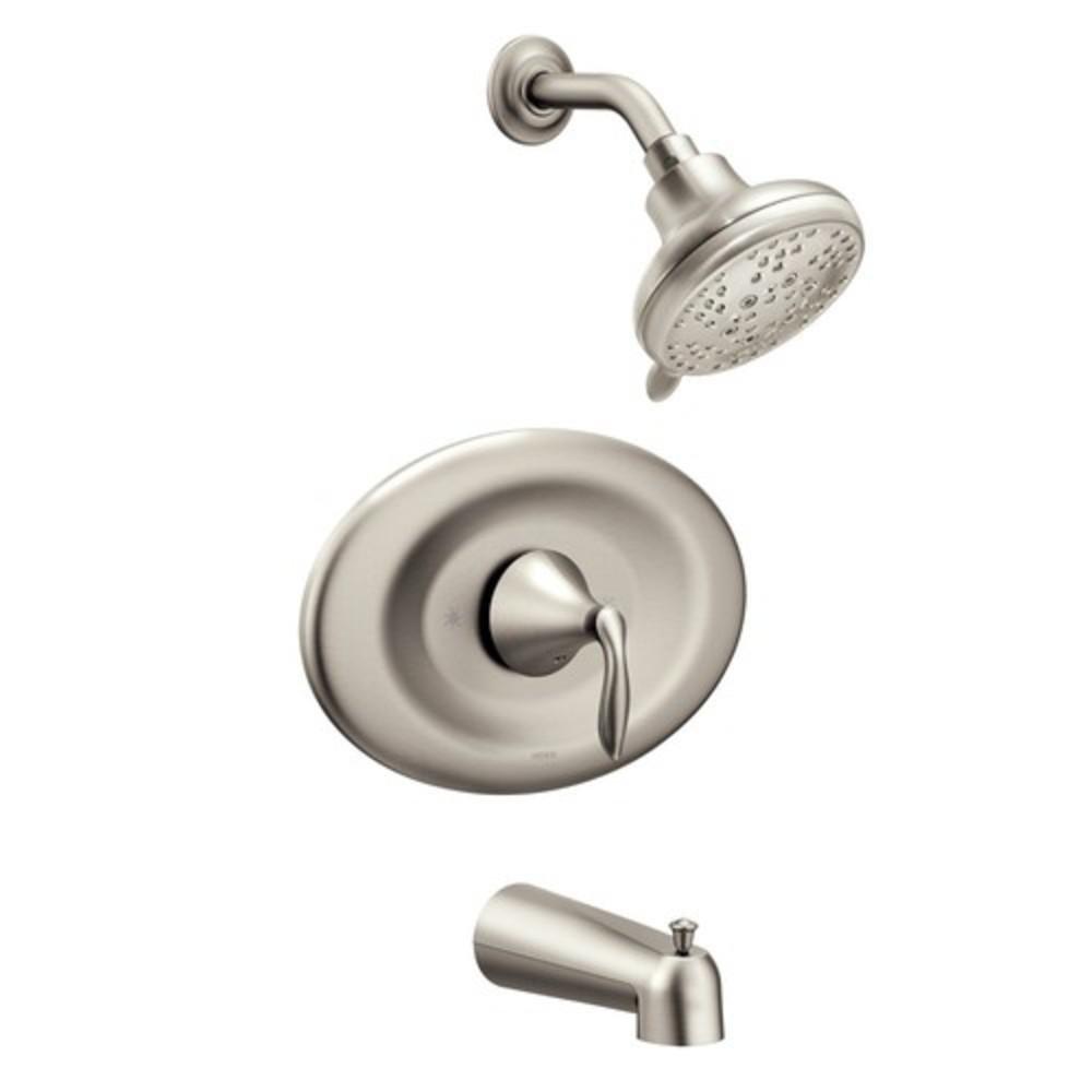 Moen Brushed Nickel Single Handle Multi Bathtub & Shower Faucet Trim Only 