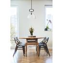 TERESA 1 LIGHT BELL PENDANT FIXTURE MATTE BLACK FINISH WITH CLEAR GLASS 