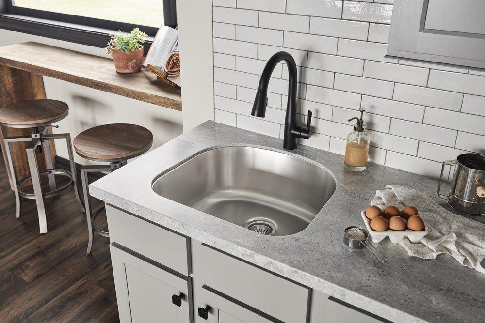 23-1/4" Undermount Single Basin Stainless Steel Kitchen Sink 