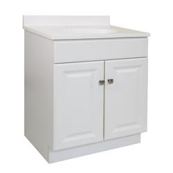 Wyndham 31" Free Standing Single Basin Vanity Set with Wood Cabinet and Marble Vanity Top