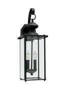 40 W 2-Light Candelabra Lantern in Black