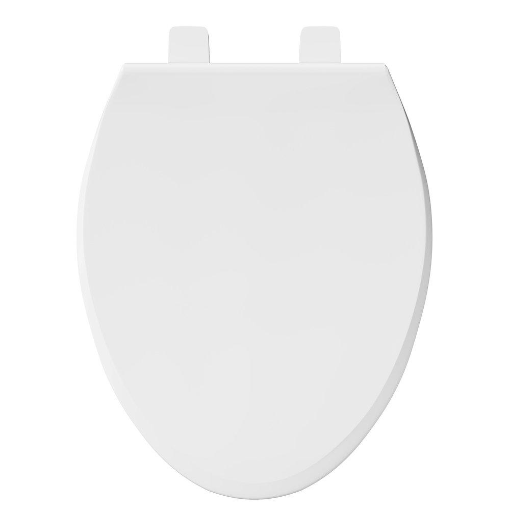 PROFLO&reg; White Elongated Closed Front Toilet Seat 