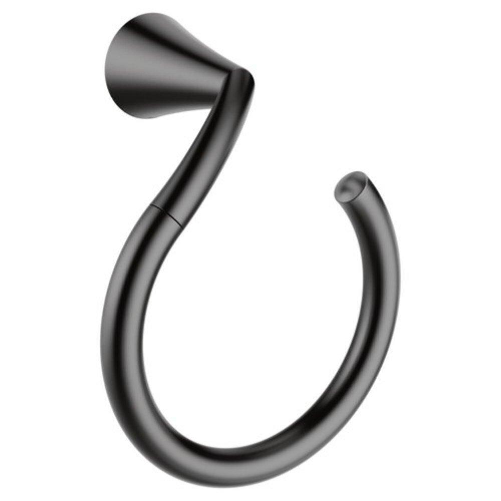 Moen Matte Black Round Open Towel Ring 