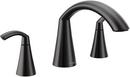 Moen Matte Black Two Handle Roman Tub Faucets (Trim Only) 