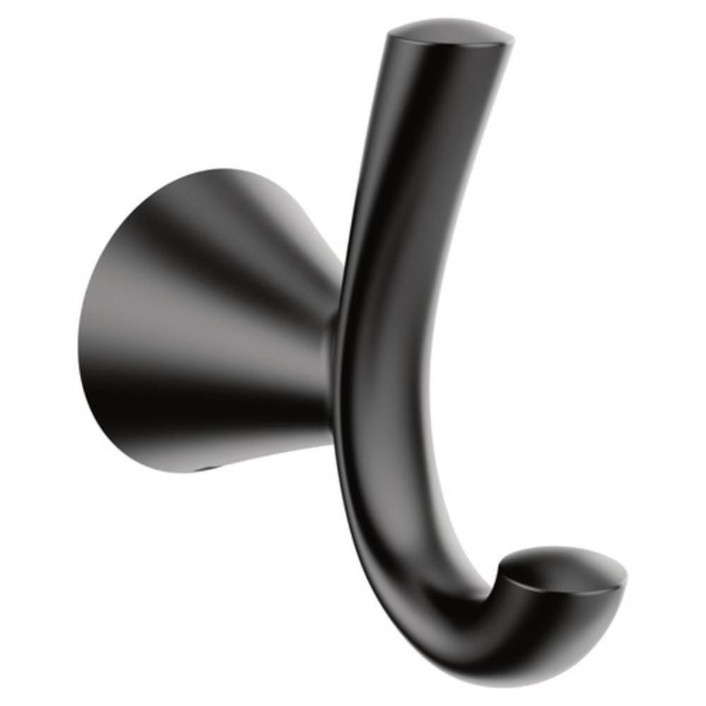 Moen Matte Black 1-Hook Robe Hook 