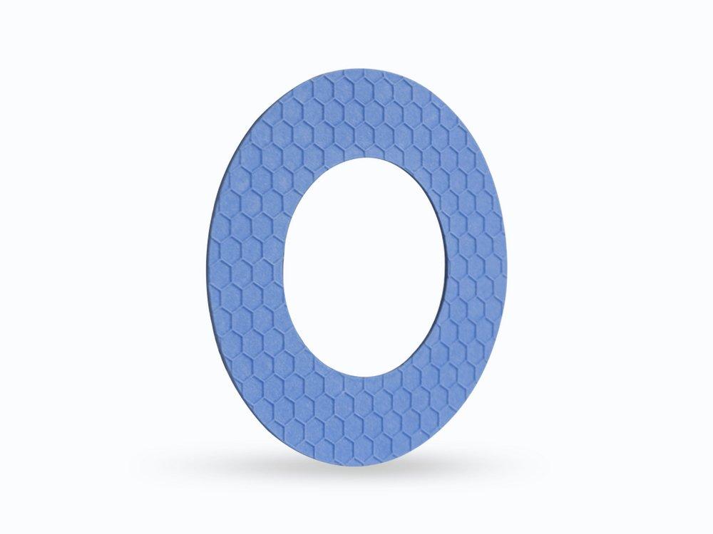 GYLON EPIX&reg;  Style 3504 EPX Ring Gasket, PTFE with Aluminosilicate Microspheres PTFE, 6 in. ASME B16.5 Class 150, 0.094 in. Thick 