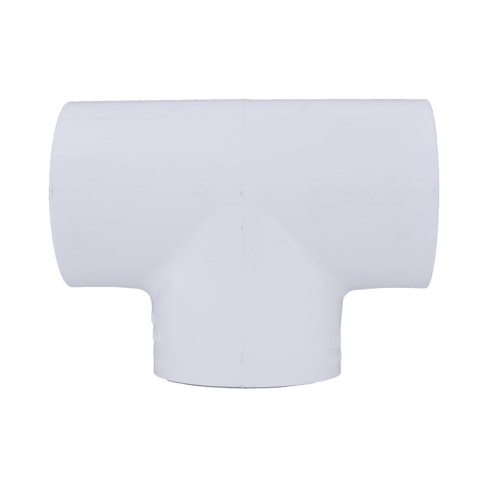 White PVC Schedule 40 Tee 