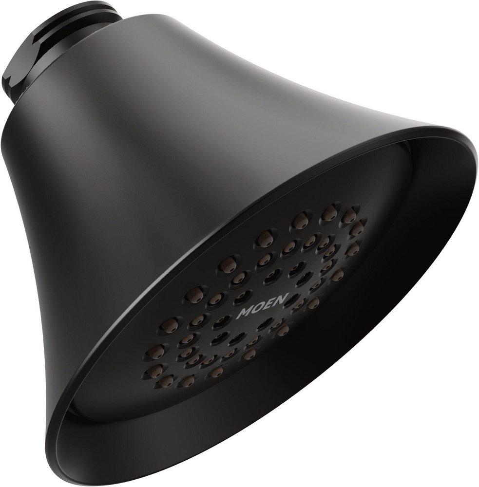 Moen Matte Black Single Full Spray Showerhead 