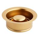 Signature Hardware Matte Gold Brass Stainless Steel Disposer Flange & Stopper 
