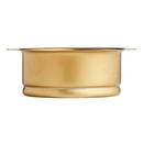 Signature Hardware Matte Gold Brass Stainless Steel Disposer Flange & Stopper 