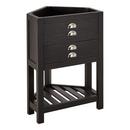 Signature Hardware Rustic Black 24 in. Floor Mount Vanity 