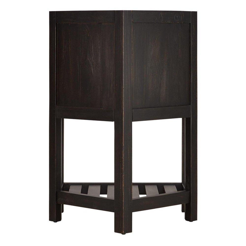 Signature Hardware Rustic Black 24 in. Floor Mount Vanity 