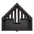 Signature Hardware Rustic Black 24 in. Floor Mount Vanity in Rustic Black with Satin Brass 