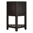 Signature Hardware Rustic Black 24 in. Floor Mount Vanity in Rustic Black with Satin Brass 