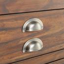 Signature Hardware Farmhouse Brown 60 in. Floor Mount Vanity in Farmhouse Brown with Satin Nickel 