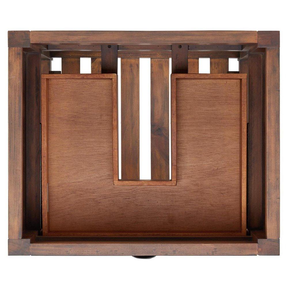 Signature Hardware Farmhouse Brown 24 in. Floor Mount Vanity 