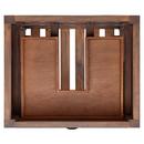 Signature Hardware Farmhouse Brown 30 in. Floor Mount Vanity in Rustic Black with Satin Brass 