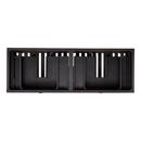 Signature Hardware Rustic Black 60 in. Floor Mount Vanity in Rustic Black with Matte Black 