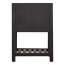 Signature Hardware Rustic Black 24 in. Floor Mount Vanity in Rustic Black with Matte Black 