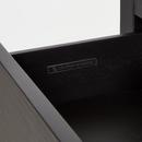 Signature Hardware Rustic Black 24 in. Floor Mount Vanity in Rustic Black with Mottled Brass 