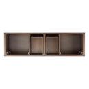 Signature Hardware Ash Brown 72 in. Floor Mount Vanity in Ash Brown with Antique Copper 