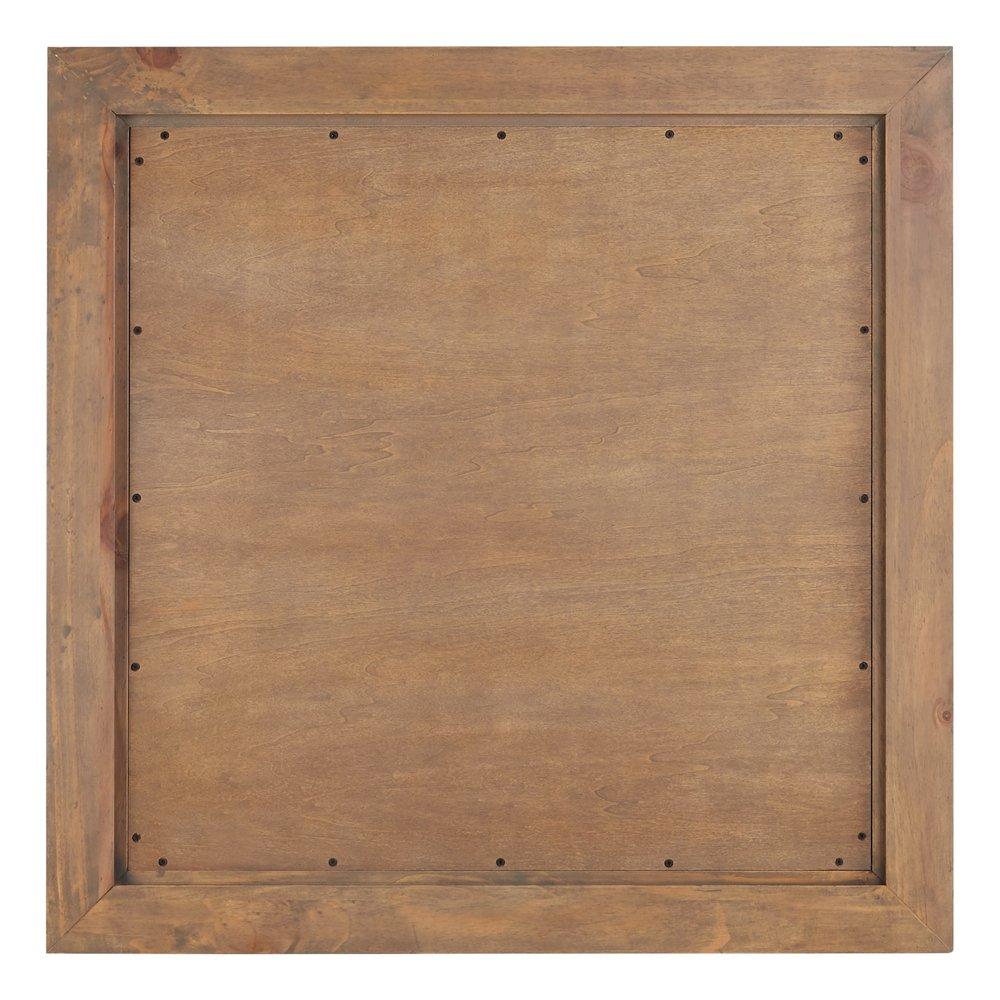 Signature Hardware Grey Wash 34 in. Square Vanity Mirror 