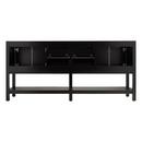 Signature Hardware Black 72 in. Floor Mount Vanity 