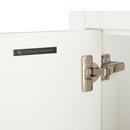 Signature Hardware Soft White 60 in. Floor Mount Vanity in White with Brushed Nickel 