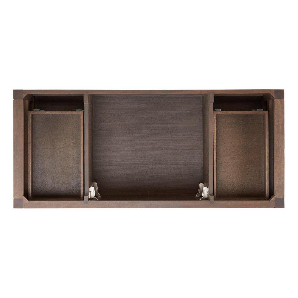 Signature Hardware Ash Brown 48 in. Floor Mount Vanity in Ash Brown with Antique Copper 