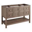 Signature Hardware Ash Brown 48 in. Floor Mount Vanity in Ash Brown with Antique Copper 