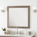 34 in. Rectangular Vanity Mirror in Ash Brown