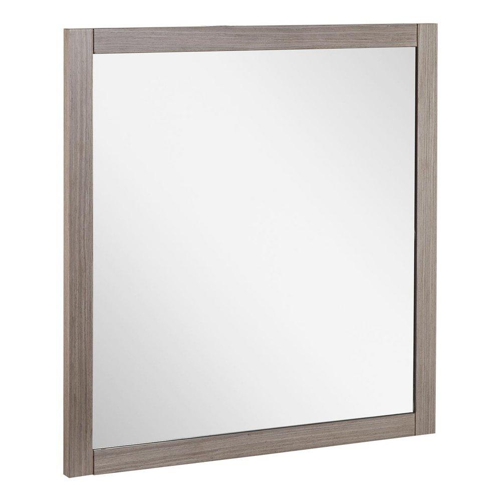 Signature Hardware Ash Brown 22-1/8 in. Rectangular Vanity Mirror 
