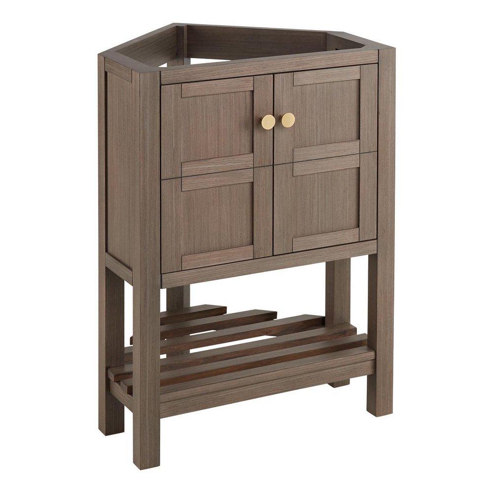 Signature Hardware Ash Brown 24 in. Floor Mount Vanity 